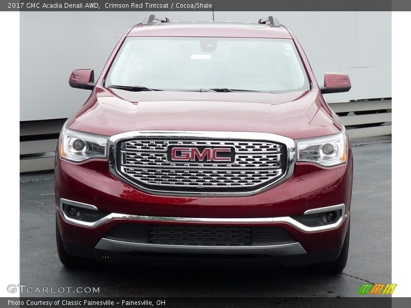 Crimson Red Tintcoat / Cocoa/Shale 2017 GMC Acadia Denali AWD