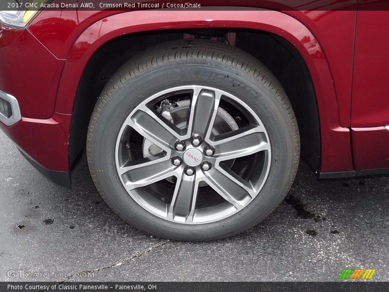 Crimson Red Tintcoat / Cocoa/Shale 2017 GMC Acadia Denali AWD