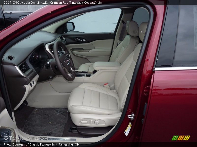 Crimson Red Tintcoat / Cocoa/Shale 2017 GMC Acadia Denali AWD