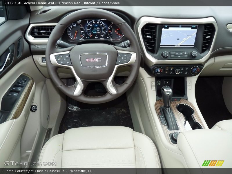 Crimson Red Tintcoat / Cocoa/Shale 2017 GMC Acadia Denali AWD