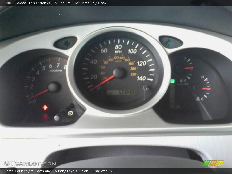 Millenium Silver Metallic / Gray 2005 Toyota Highlander V6