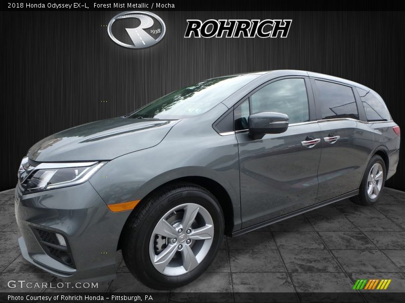 Forest Mist Metallic / Mocha 2018 Honda Odyssey EX-L