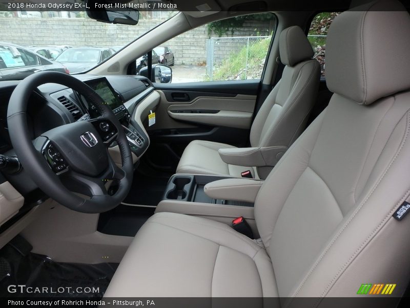 Forest Mist Metallic / Mocha 2018 Honda Odyssey EX-L