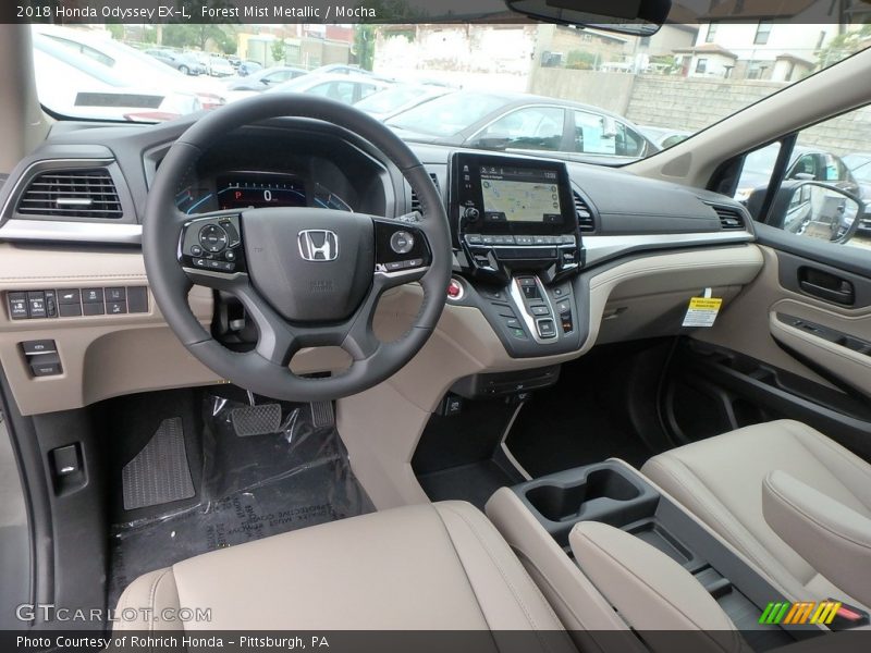 Forest Mist Metallic / Mocha 2018 Honda Odyssey EX-L