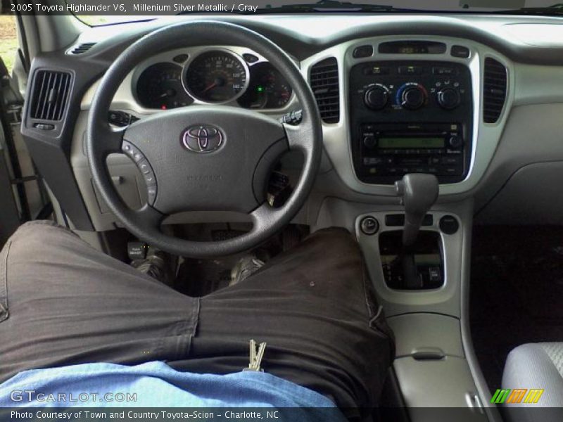 Millenium Silver Metallic / Gray 2005 Toyota Highlander V6