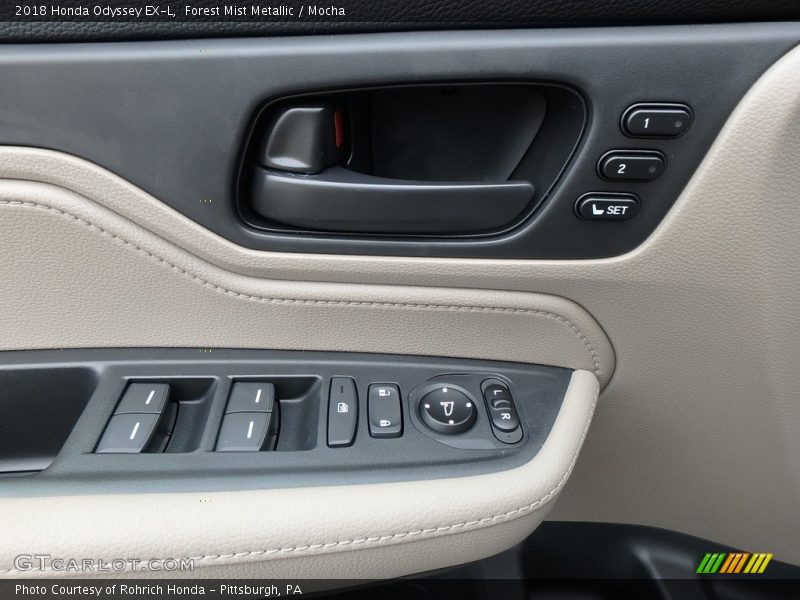 Forest Mist Metallic / Mocha 2018 Honda Odyssey EX-L