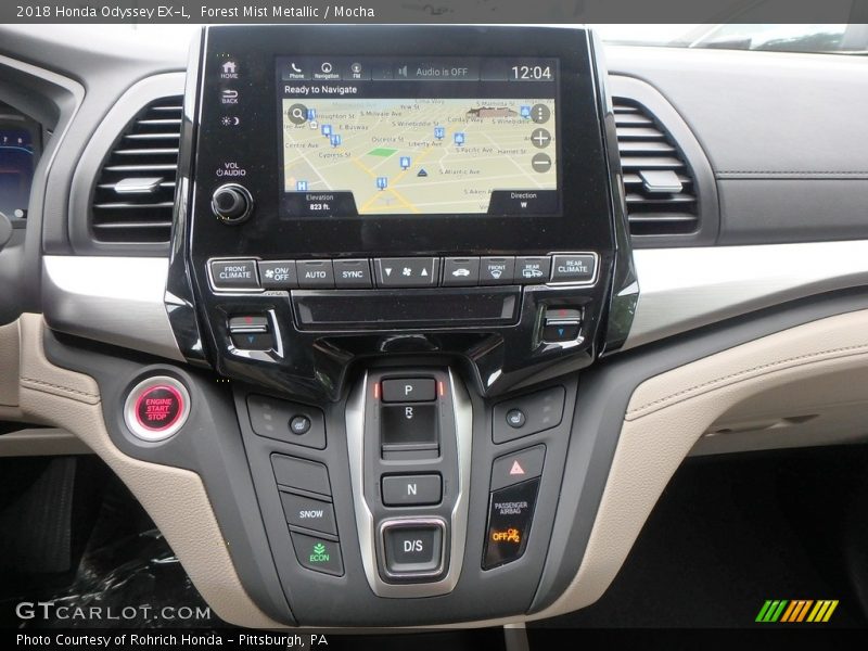 Forest Mist Metallic / Mocha 2018 Honda Odyssey EX-L