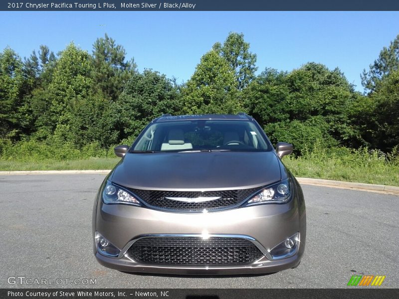 Molten Silver / Black/Alloy 2017 Chrysler Pacifica Touring L Plus