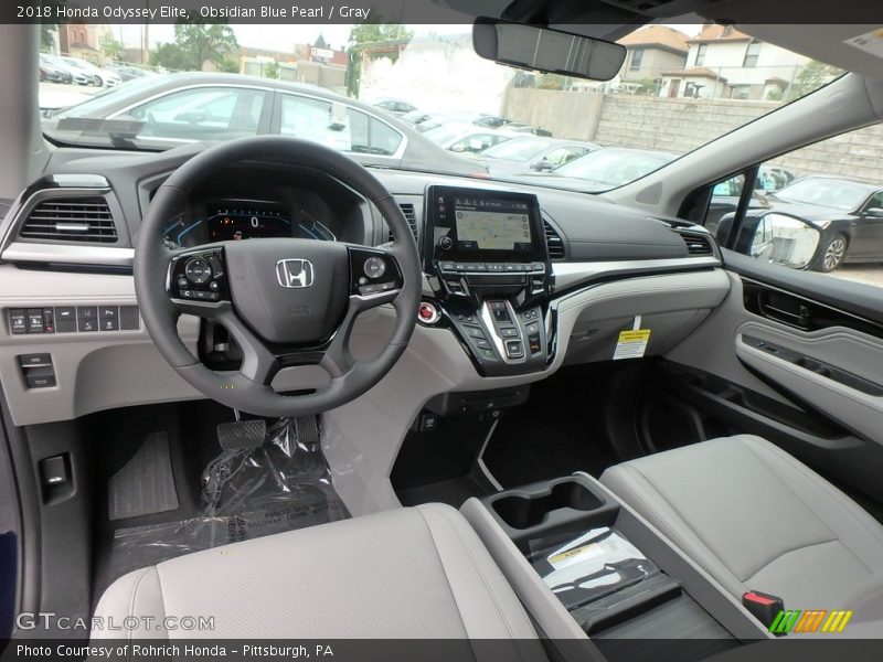 Gray Interior - 2018 Odyssey Elite 