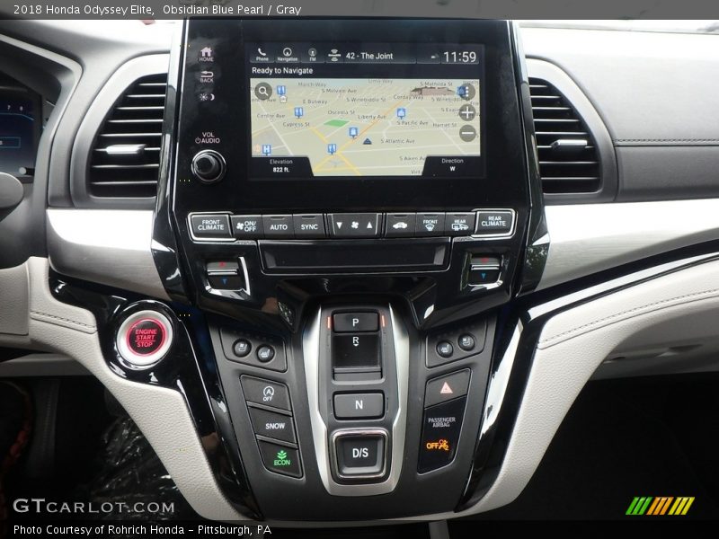 Controls of 2018 Odyssey Elite