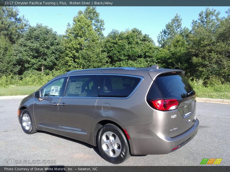 Molten Silver / Black/Alloy 2017 Chrysler Pacifica Touring L Plus