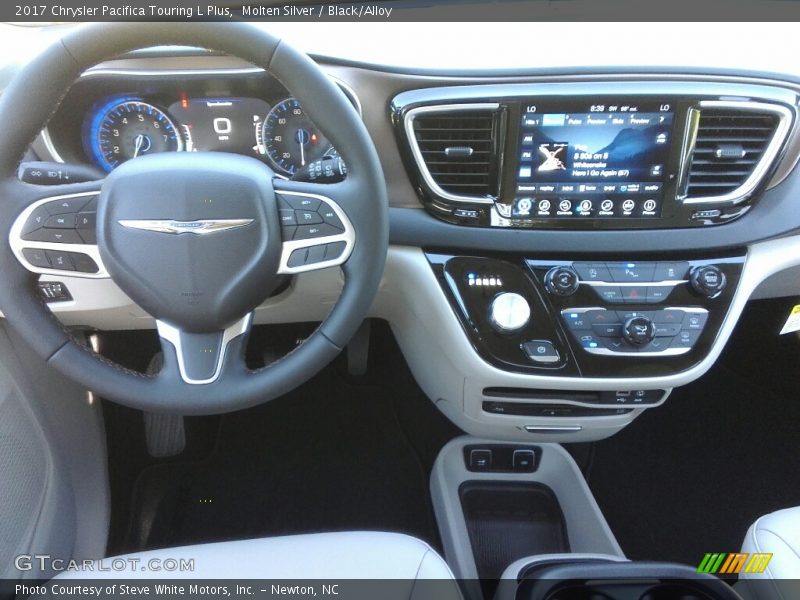Molten Silver / Black/Alloy 2017 Chrysler Pacifica Touring L Plus