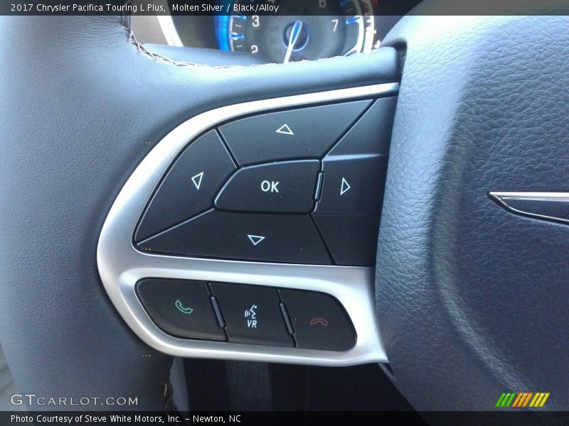 Molten Silver / Black/Alloy 2017 Chrysler Pacifica Touring L Plus
