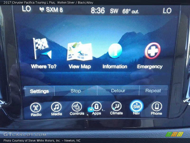 Molten Silver / Black/Alloy 2017 Chrysler Pacifica Touring L Plus