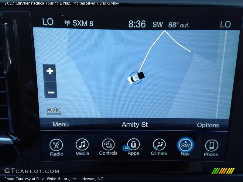 Molten Silver / Black/Alloy 2017 Chrysler Pacifica Touring L Plus