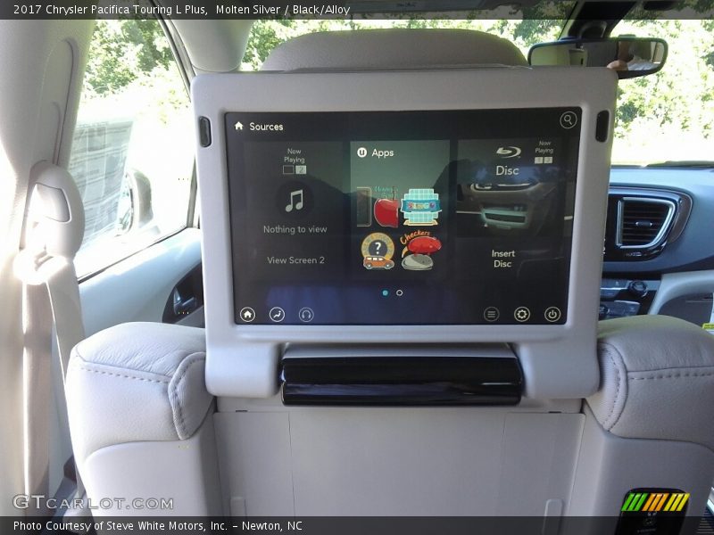 Molten Silver / Black/Alloy 2017 Chrysler Pacifica Touring L Plus