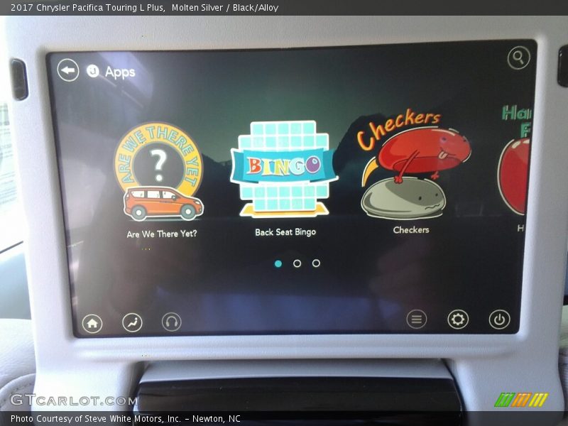 Molten Silver / Black/Alloy 2017 Chrysler Pacifica Touring L Plus
