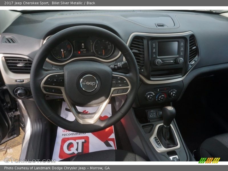 Billet Silver Metallic / Black 2017 Jeep Cherokee Sport