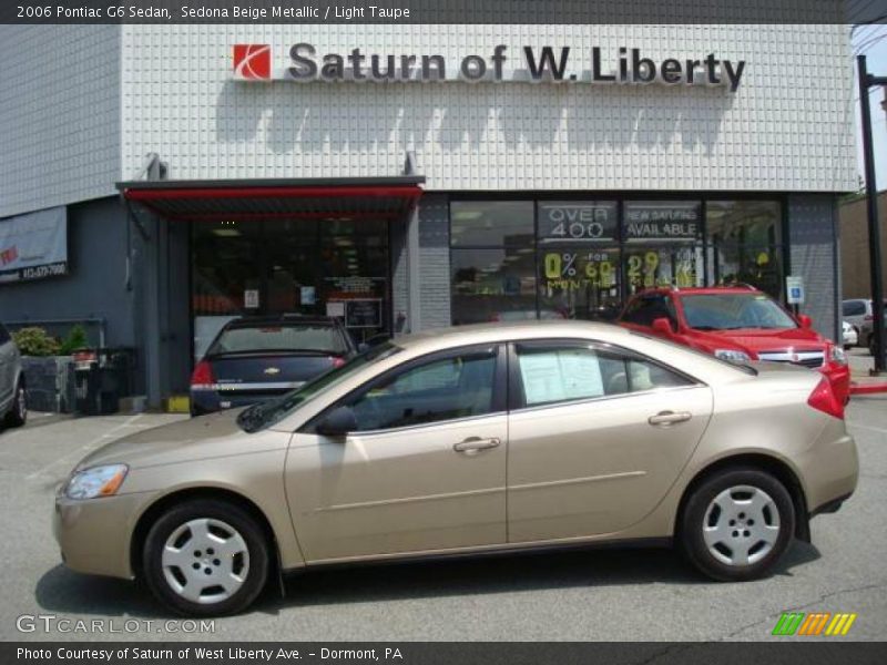 Sedona Beige Metallic / Light Taupe 2006 Pontiac G6 Sedan