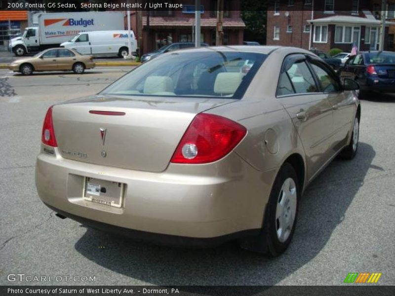 Sedona Beige Metallic / Light Taupe 2006 Pontiac G6 Sedan
