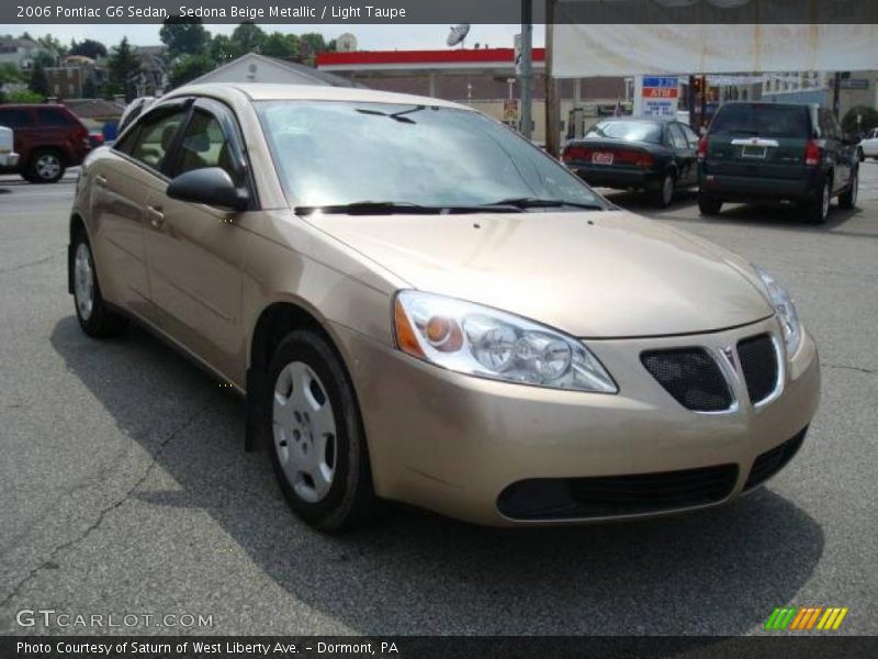 Sedona Beige Metallic / Light Taupe 2006 Pontiac G6 Sedan