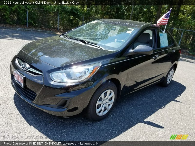 Ultra Black / Gray 2012 Hyundai Accent GLS 4 Door