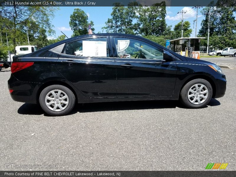 Ultra Black / Gray 2012 Hyundai Accent GLS 4 Door