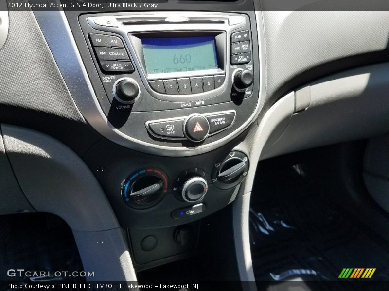 Ultra Black / Gray 2012 Hyundai Accent GLS 4 Door