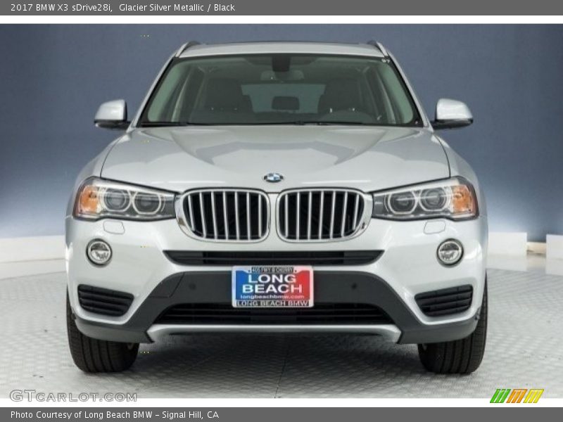 Glacier Silver Metallic / Black 2017 BMW X3 sDrive28i