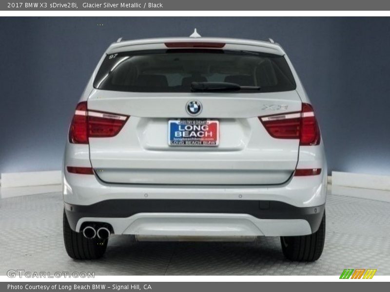 Glacier Silver Metallic / Black 2017 BMW X3 sDrive28i