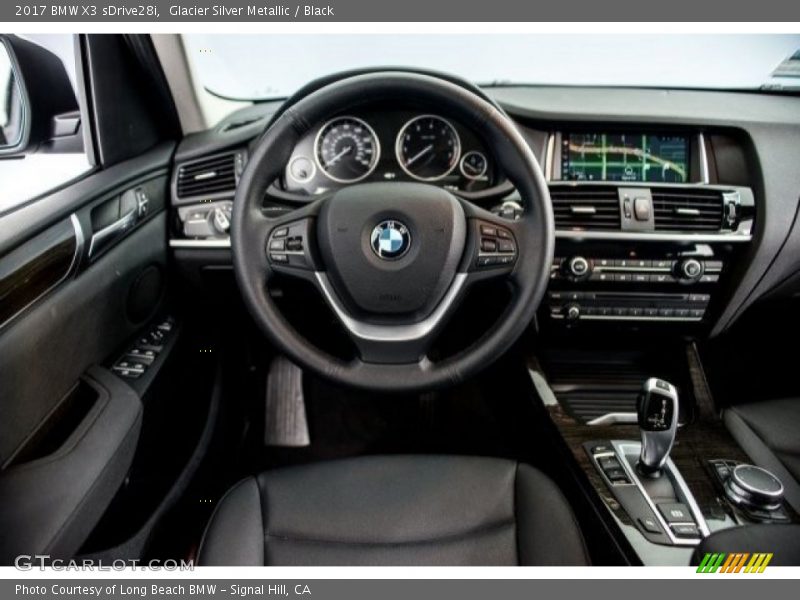 Glacier Silver Metallic / Black 2017 BMW X3 sDrive28i