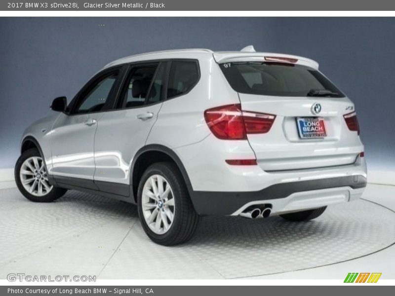 Glacier Silver Metallic / Black 2017 BMW X3 sDrive28i