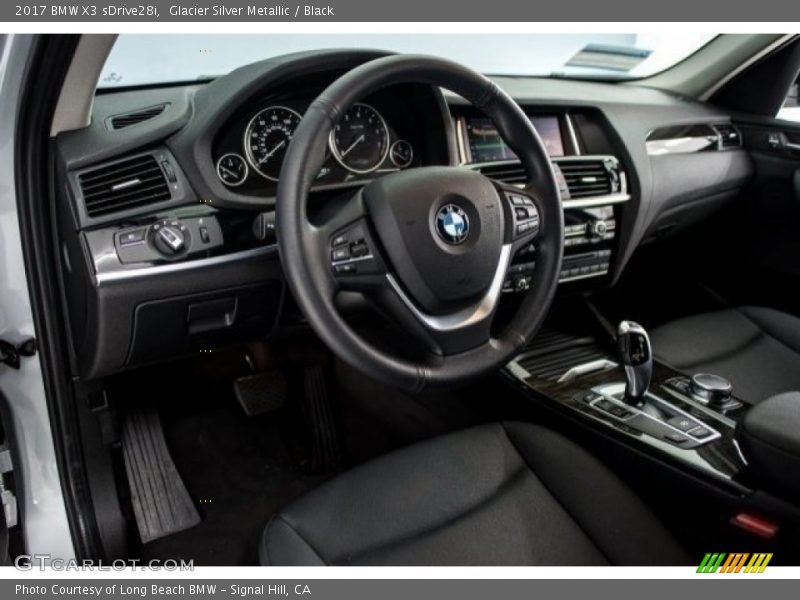 Glacier Silver Metallic / Black 2017 BMW X3 sDrive28i