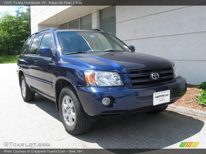 Indigo Ink Pearl / Gray 2005 Toyota Highlander V6