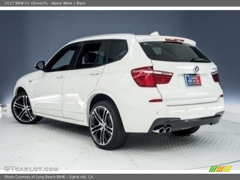 Alpine White / Black 2017 BMW X3 xDrive35i