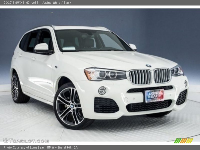 Alpine White / Black 2017 BMW X3 xDrive35i