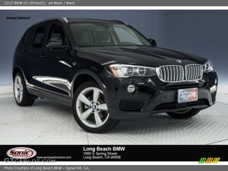 Jet Black / Black 2017 BMW X3 xDrive35i