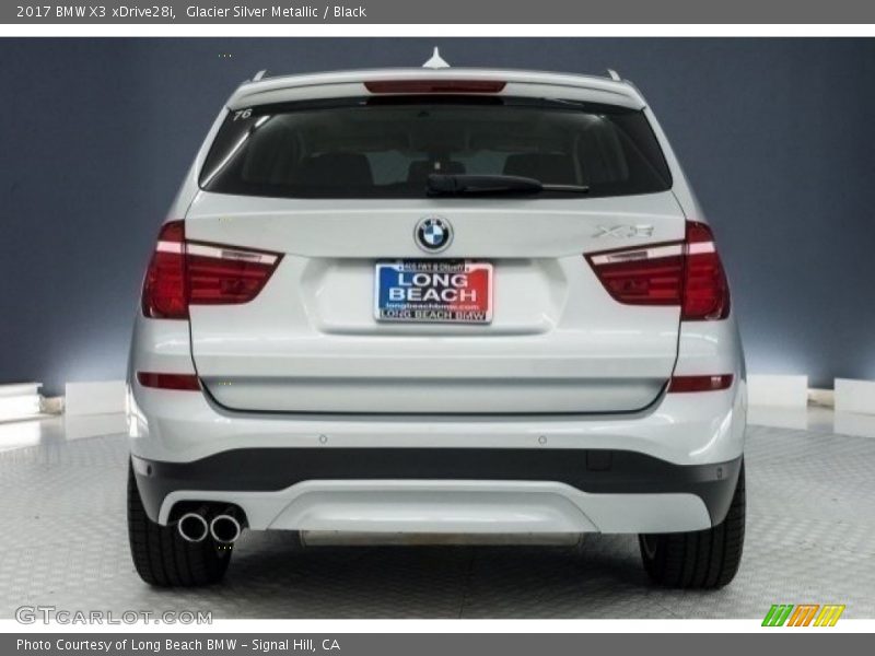 Glacier Silver Metallic / Black 2017 BMW X3 xDrive28i