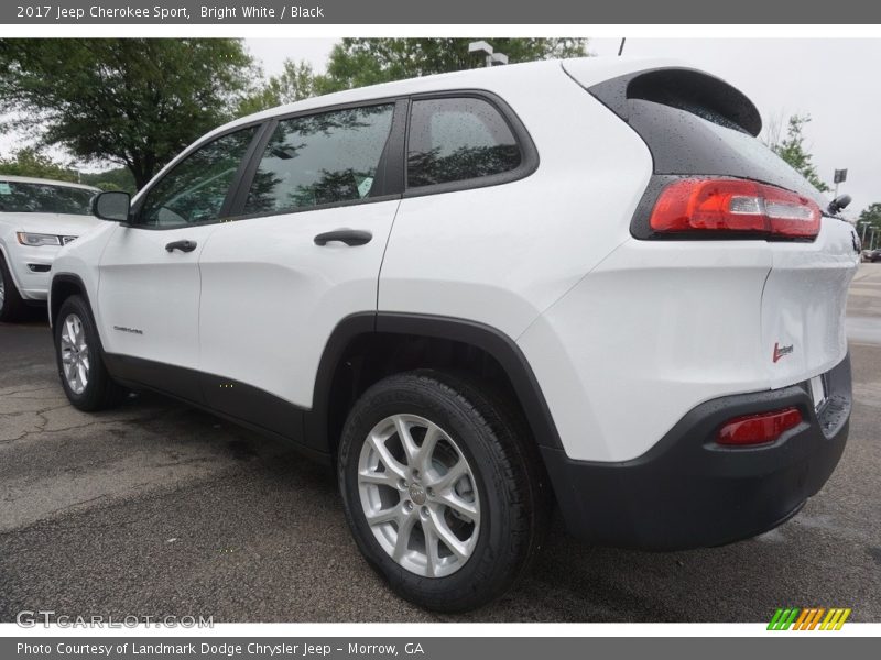 Bright White / Black 2017 Jeep Cherokee Sport