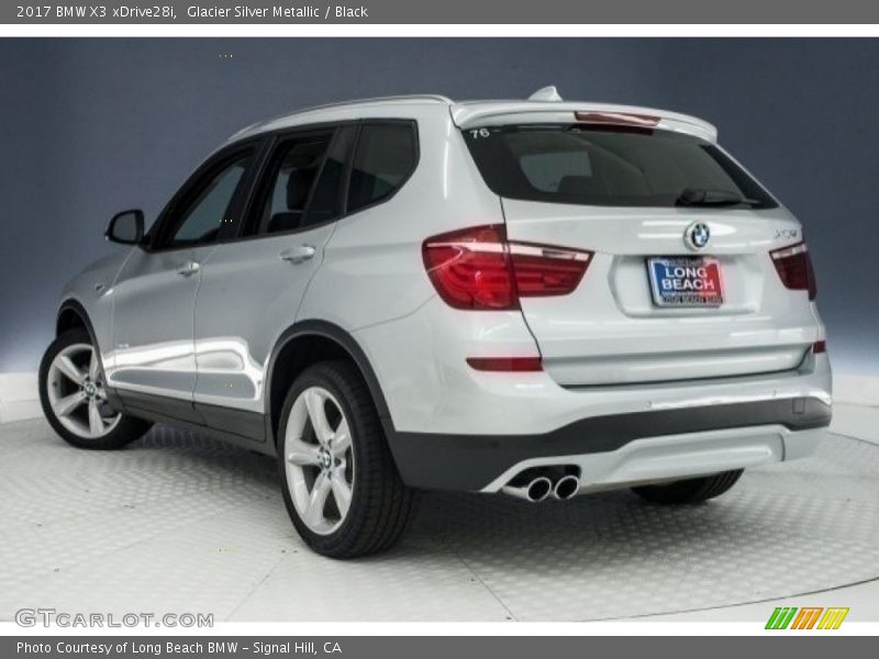 Glacier Silver Metallic / Black 2017 BMW X3 xDrive28i