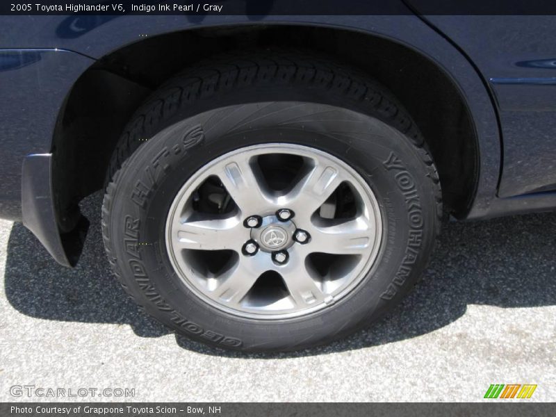 Indigo Ink Pearl / Gray 2005 Toyota Highlander V6