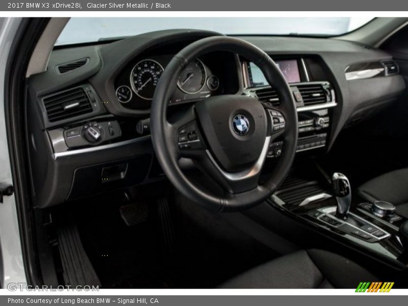 Glacier Silver Metallic / Black 2017 BMW X3 xDrive28i