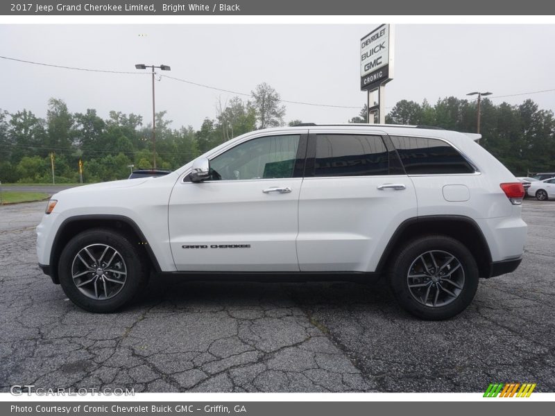 Bright White / Black 2017 Jeep Grand Cherokee Limited