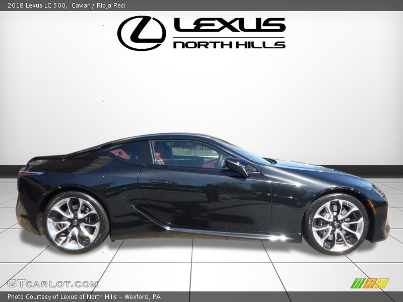 Caviar / Rioja Red 2018 Lexus LC 500