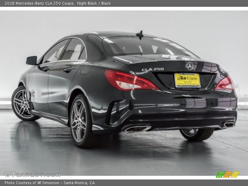 Night Black / Black 2018 Mercedes-Benz CLA 250 Coupe