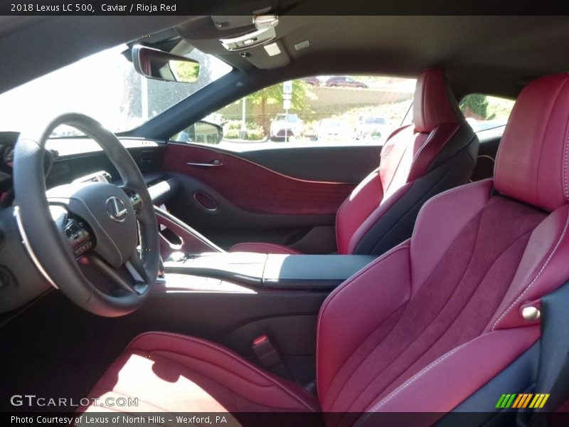 Caviar / Rioja Red 2018 Lexus LC 500