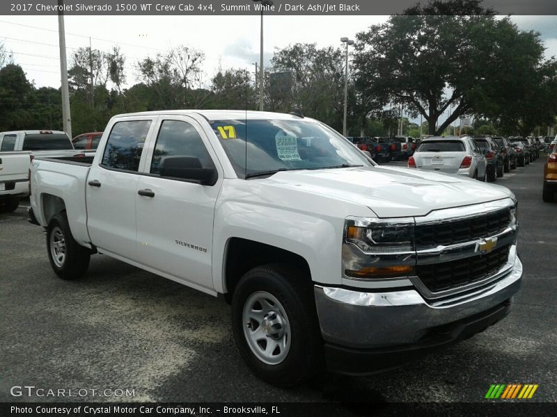 Summit White / Dark Ash/Jet Black 2017 Chevrolet Silverado 1500 WT Crew Cab 4x4