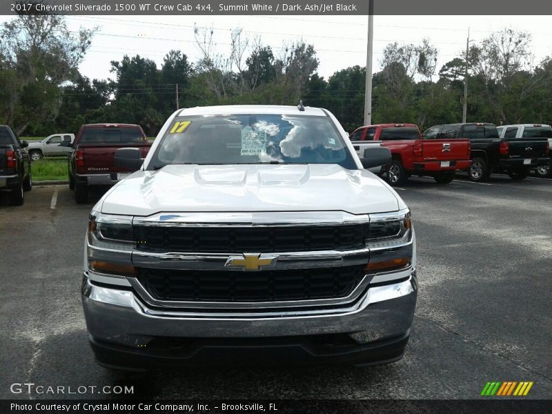 Summit White / Dark Ash/Jet Black 2017 Chevrolet Silverado 1500 WT Crew Cab 4x4