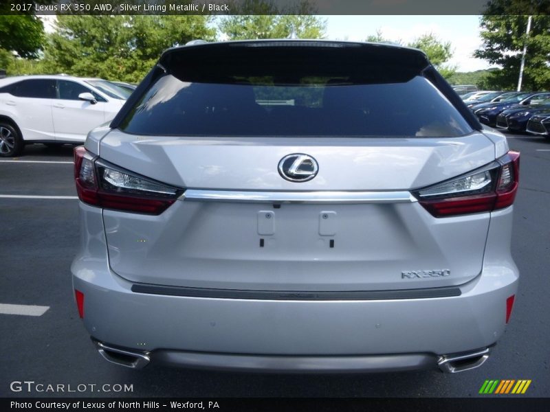 Silver Lining Metallic / Black 2017 Lexus RX 350 AWD