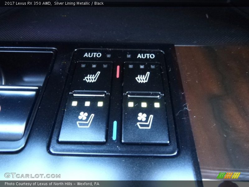 Silver Lining Metallic / Black 2017 Lexus RX 350 AWD